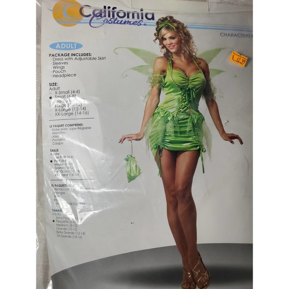 Adult Fairy Costume, Size Small - Picture 1 of 5